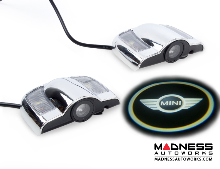 MINI Cooper Puddle / Welcome Lights (2) - External Mount Design - MINI Logo